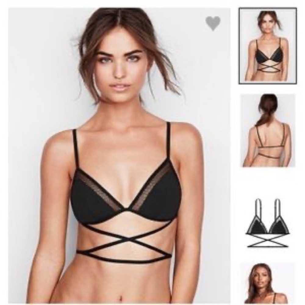 Victoria's Secret Crochet lace triangle bralette